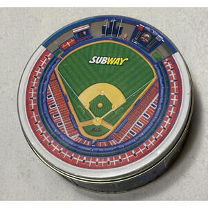 New York Mets Citi Field Metal Tin Subway || pre-owned